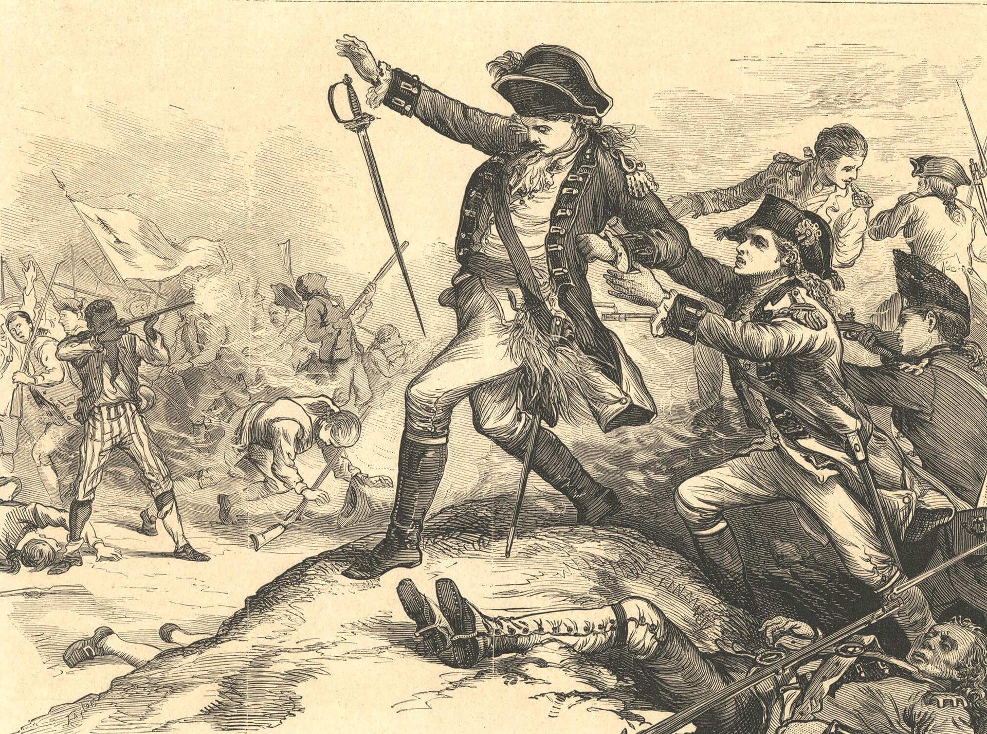 British Major John Pitcairn is shot.