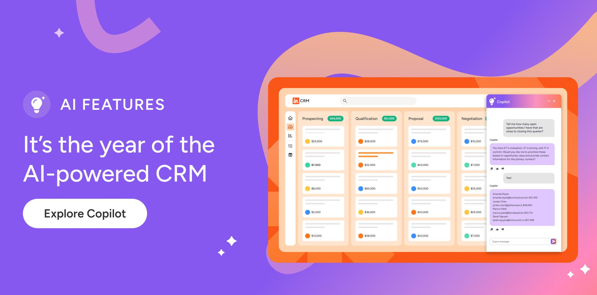 it's the year of the AI-powered CRM. Explore Copilot