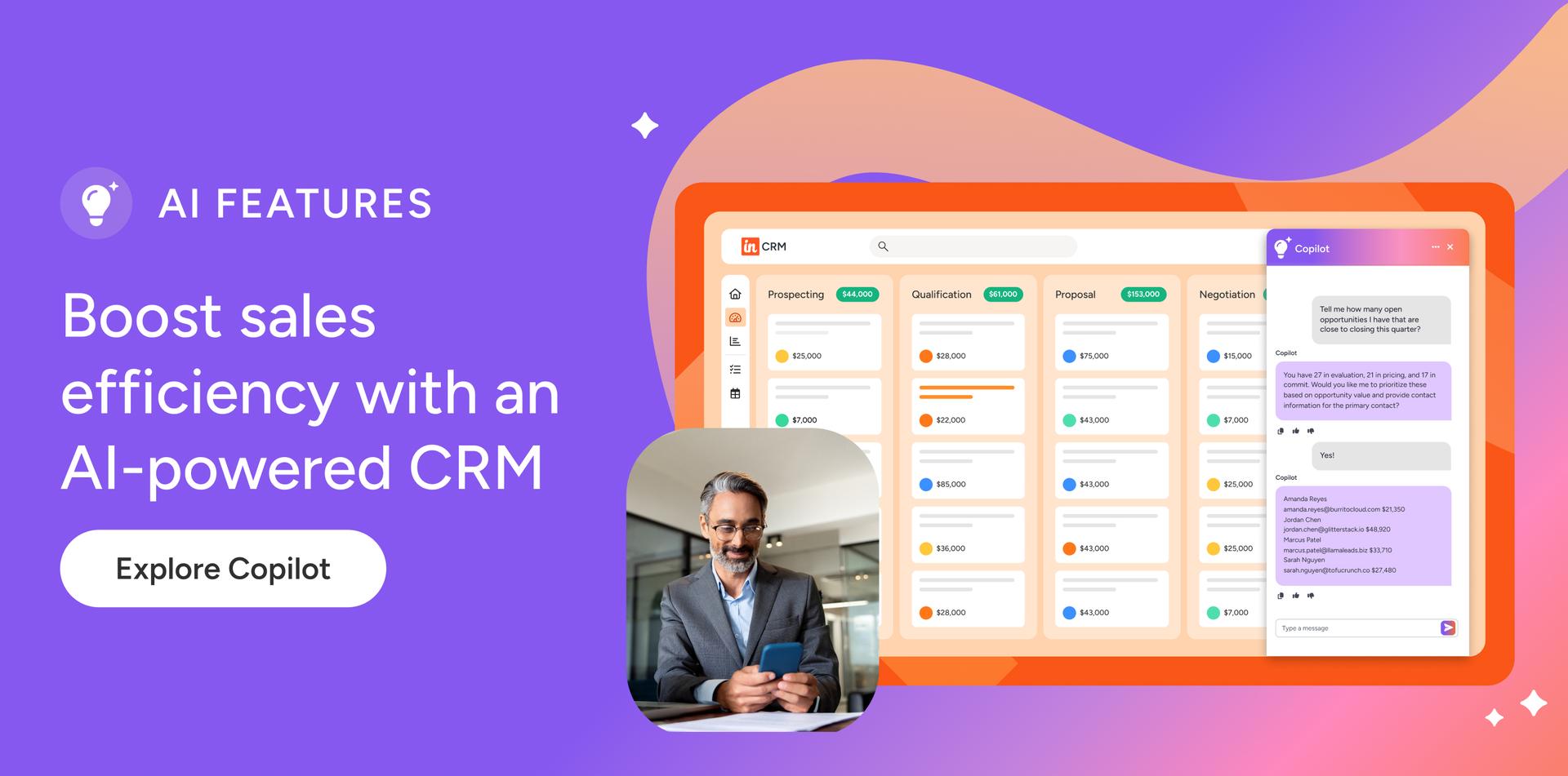 Boost sales efficiency with an AI-powered CRM. Explore Copilot